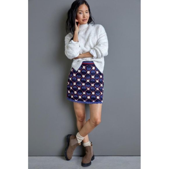 Anthropologie Maeve Mayfair Beaded Mini Skirt - Picture 4 of 10